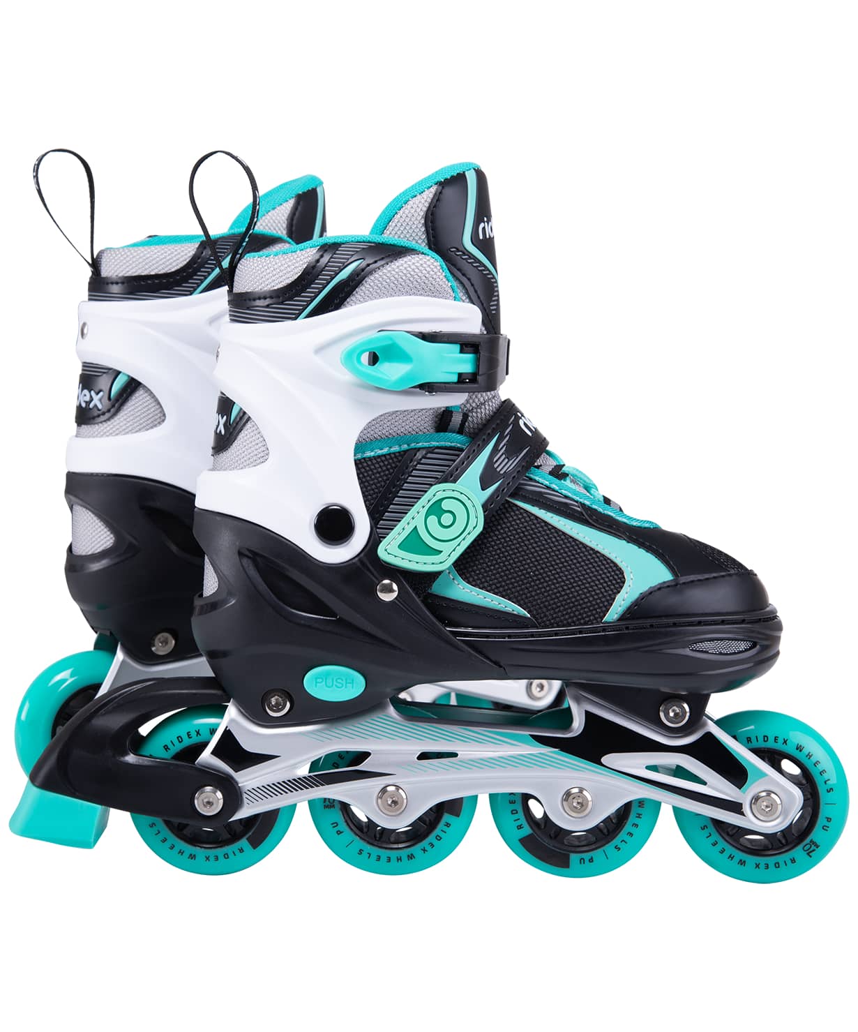 Ролики раздвижные Ridex Allure Mint (алюминиевая рама) купить в Минске. Ролики раздвижные Ridex Allure Mint (алюминиевая рама) купить в Минске.