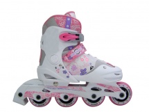 Ролики  с регулировкой размера, розовые, для девочек PW-121 G купить в Минске. Ролики  с регулировкой размера, розовые, для девочек PW-121 G купить в Минске.