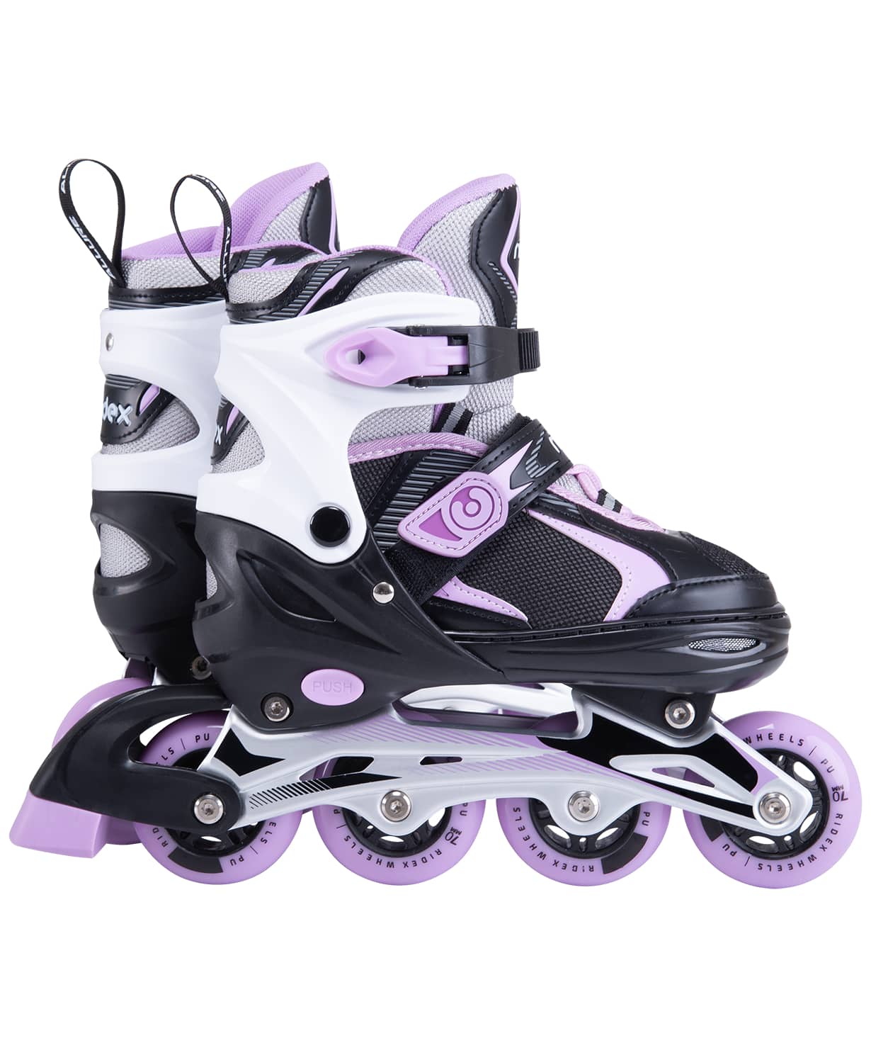 Ролики раздвижные Ridex Allure Purple (алюминиевая рама) купить в Минске. Ролики раздвижные Ridex Allure Purple (алюминиевая рама) купить в Минске.