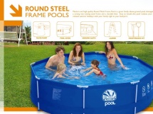 Бассейн дачный, каркасный Round Steel Frame Pool JL011261NG  с насосом (10660 л) купить в Минске. Бассейн дачный, каркасный Round Steel Frame Pool JL011261NG  с насосом (10660 л) купить в Минске.