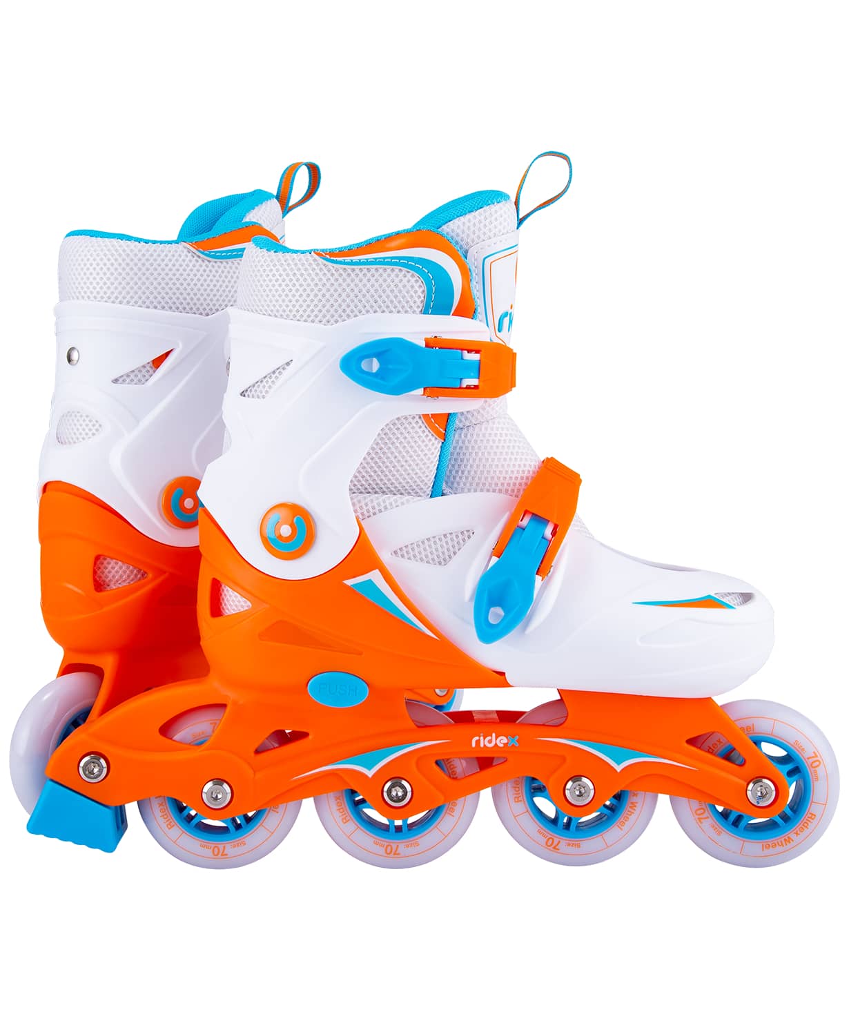 Ролики раздвижные Ridex Cricket Orange, пластиковая рама купить в Минске. Ролики раздвижные Ridex Cricket Orange, пластиковая рама купить в Минске.